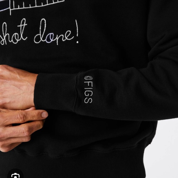 FIGS ➕ Lingua Franca ➕ “Getting Shot Done” 💉 Sweatshirt - Picture 4 of 9